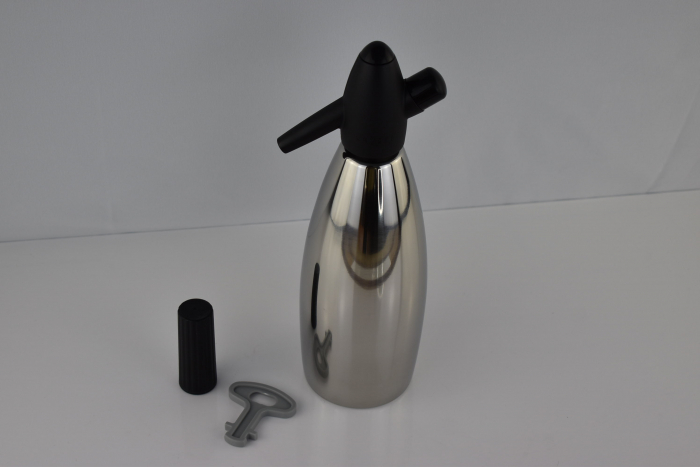 Sifon, Kayser cu bazin din oțel inoxidabil, 34 x 9 x 33 cm, 1 litru -CA NOU [6]