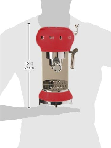 Smeg ECF01RDEU – Mașină de cafea semi-automată, espressor, capacitate rezervor apă 1 litru [4]
