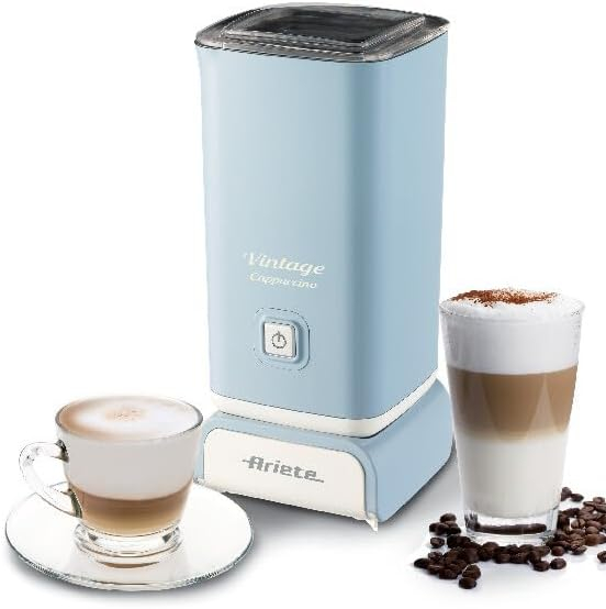 Aparat pentru spumă Ariete Cappuccinatore Vintage 2878 - Electric, Retro, 250 ml, 500 W, Albastru BUN [2]
