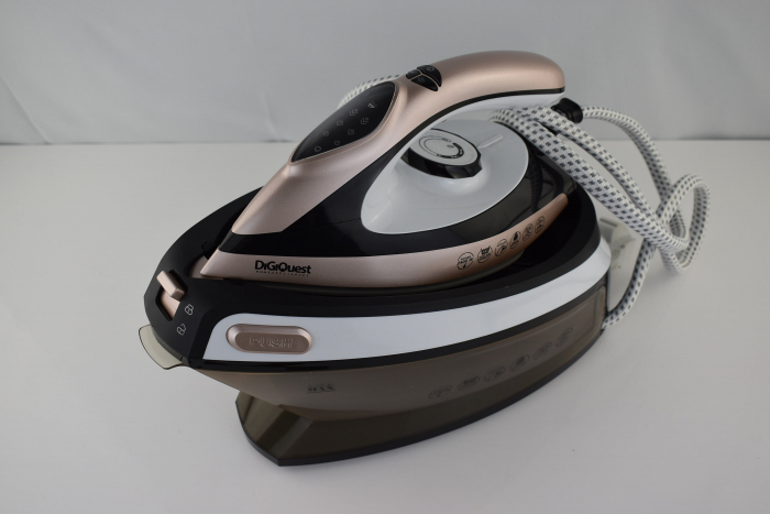 Statie de călcat cu abur, placă ceramică, sistem de curățare, DIGIQUEST - FOARTE BUN [8]
