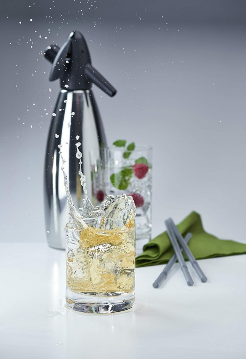 Sifon, Kayser cu bazin din oțel inoxidabil, 34 x 9 x 33 cm, 1 litru -CA NOU [4]