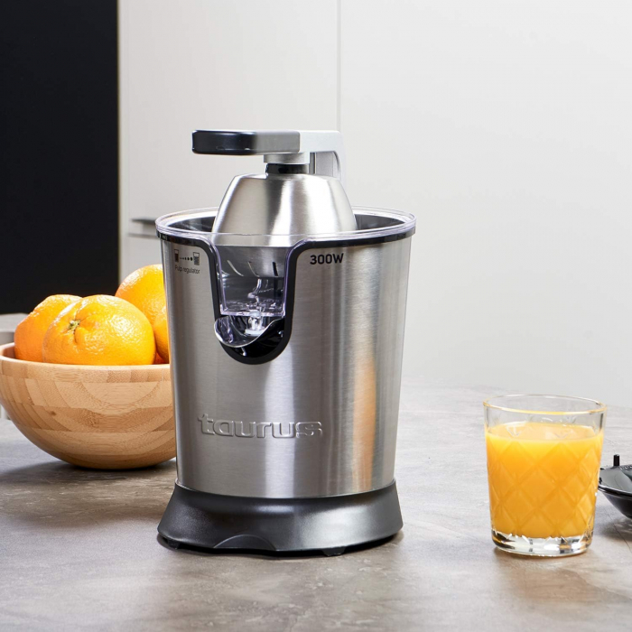 Storcător de Citrice Taurus Easy Press 300 - Oțel Inoxidabil, 650 ml, 2 Conuri, 2 Filtre, Regulator de Pulpă - CA NOU [2]