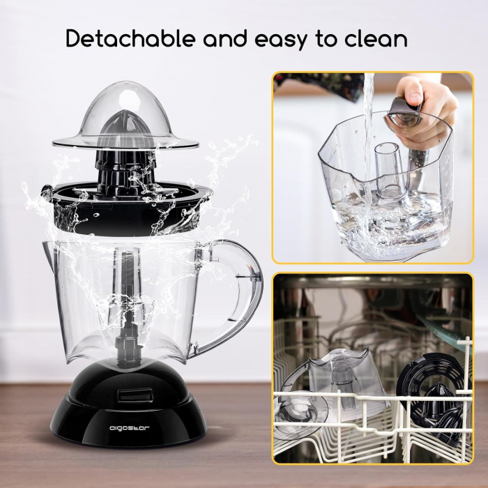 Storcător de Suc Electric cu 2 Conuri,Aigostar,  40W, 0,7L, Fără BPA - CA NOU [5]