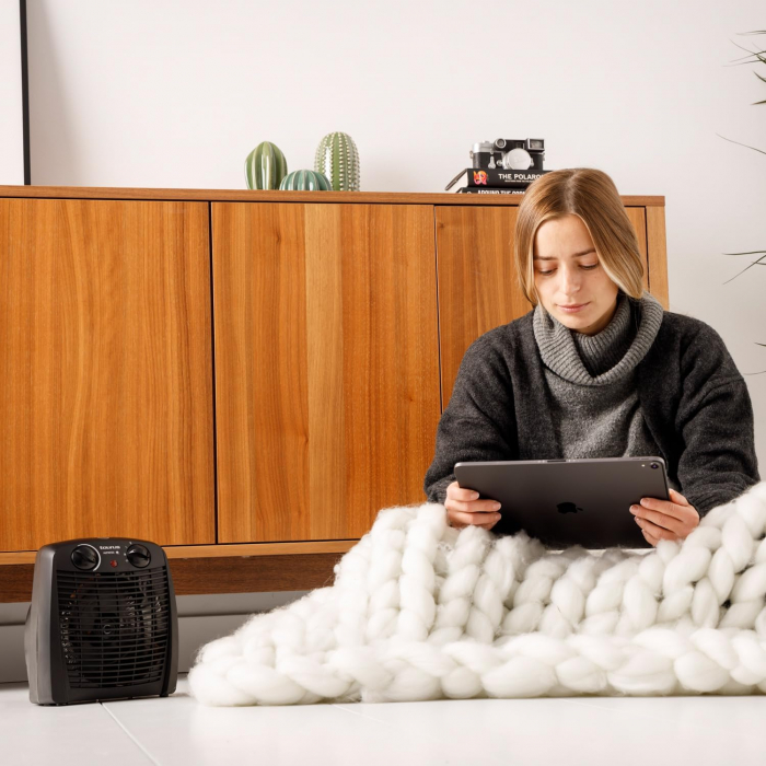 Taurus Alpatec New Gobi - Aerotermă electrică | 2000W | 2 intensități | Termostat reglabil | Protecție termică de siguranță | Indicator luminos | Mâner de transport | Negru. -Foarte bun [4]