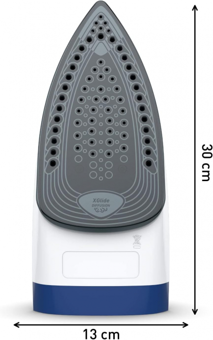 Tefal FV2838 Express Steam Fier de calcat cu abur | 2400 Watt | Jet de abur: 180 g/min | Capacitate de 270 ml | Încalzire rapida și calcare eficienta | Talpa ceramică | Sistem anti-picurare | Albastru [7]