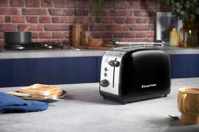 Păjitor de pâine Russell Hobbs Colours Plus 26550-56 [pentru 2 felii], din oțel inoxidabil negru - FOARTE BUN [7]