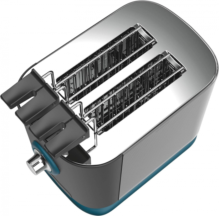 TostaMaxi Imetec, Toaster cu 2 Fante Extra Mari și Cleme pentru Pâine Extra Grosă, 10 Nivele de Rumenire, Timer cu Oprire Automată, Sertar pentru Miezuri, 600W [4]