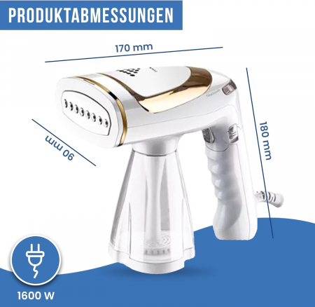 Aparat de călcat cu aburi vertical, rezervo 250ml, fier de călcat pliabil - FOARTE BUN [1]