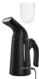 Aparat de călcat cu aburi, OLAYMEY GY1690 perfect pentru călătorii, birou și acasă, negru -CA NOU [0]