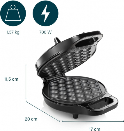 Aparat de facut vafe bubble waffle Princess ,Culoarea Negru - DAUNĂ DE TRANSPORT [1]