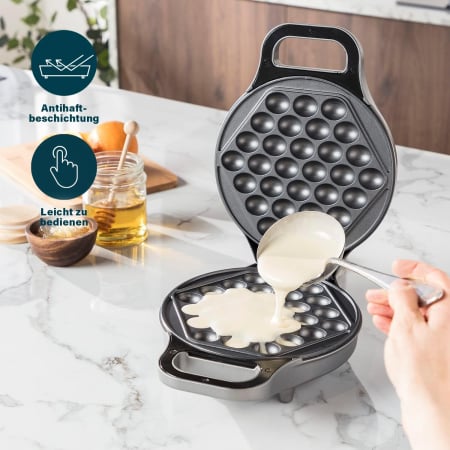 Aparat de facut vafe bubble waffle Princess ,Culoarea Negru - DAUNĂ DE TRANSPORT [6]