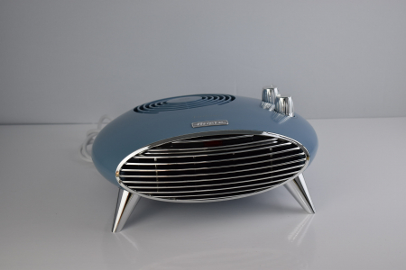 Ariete 8211 Aerotermă de masă, Încălzitor electric, 2000 W, Termostat, silențios, Grilaj și picioare cromate, Albastru deschis -CA NOU [4]