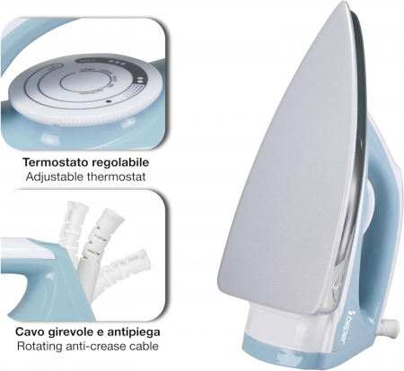 BEPER Fier de Călcat fără abur, Talpă anti aderentă - DAUNĂ DE TRANSPORT [2]