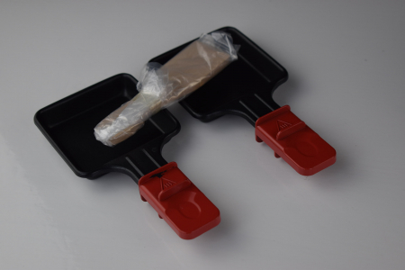 Bestron Raclette pentru 1 până la 2 persoane, mini grătar de masă cu două tăvi și două spatule din lemn, 350W -FOARTE BUN [7]