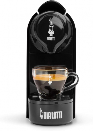 Bialetti Gioia, Aparat de cafea cu apsule, Recipient de 500 ml, 1200 W, negru - Foarte bun [1]