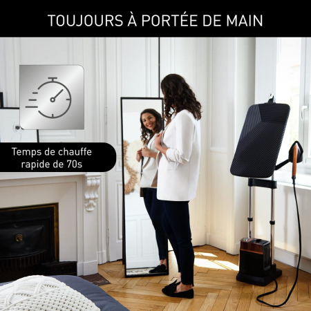 Calor Ixeo Power – Soluție all-in-one cu abur, 2170 W, fier cu placă integrată Smartboard cu 3 poziții, generator de abur cu presiune 5,8 bari, fabricat în Franța, model QT2020C0 [6]