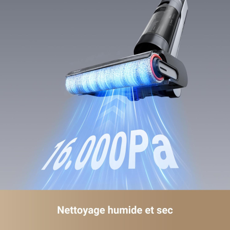 Dreame H12 Pro Ultra – aspirator umed-uscat, cu spălare la 60°C, uscare în 30 de minute, curățare automată cu dublă rotație și racletă rezistentă, putere de aspirare 16 kPa, perie pe două laturi și de [5]