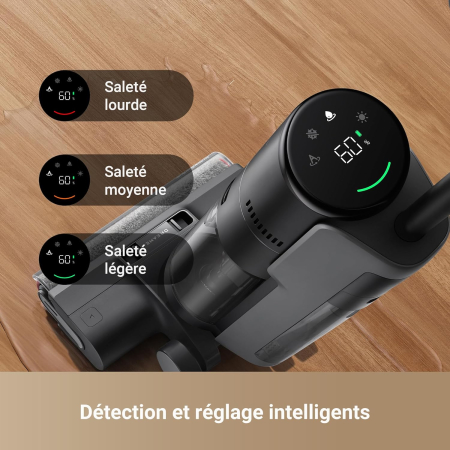 Dreame H12 Pro Ultra – aspirator umed-uscat, cu spălare la 60°C, uscare în 30 de minute, curățare automată cu dublă rotație și racletă rezistentă, putere de aspirare 16 kPa, perie pe două laturi și de [6]