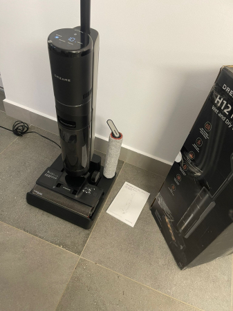 Dreame H12 Pro Ultra – aspirator umed-uscat, cu spălare la 60°C, uscare în 30 de minute, curățare automată cu dublă rotație și racletă rezistentă, putere de aspirare 16 kPa, perie pe două laturi și de [8]