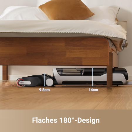 Dreame H14 – Aspirator umed/uscat, spălare cu perii, uscare cu aer cald 60°C, braț pliabil 180°, uscare rapidă 5 min, auto-curățare cu două rotații, putere de aspirare 18.000 Pa, curățare dublă a marg [2]