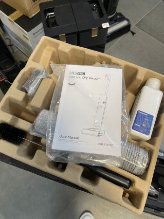 Dreame H15 Pro – Aspirator umed/uscat, braț robot AI cu coborâre GapFree, capac în 3 piese, aspirare 21 000 Pa, fără spații necurățate, spălare temeinică cu perii la 100 °C, 5 min, uscare la 90 °C [12]