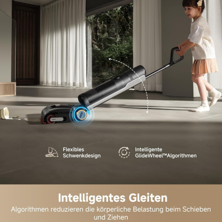 Dreame H15 Pro – Aspirator umed/uscat, braț robot AI cu coborâre GapFree, capac în 3 piese, aspirare 21 000 Pa, fără spații necurățate, spălare temeinică cu perii la 100 °C, 5 min, uscare la 90 °C [10]