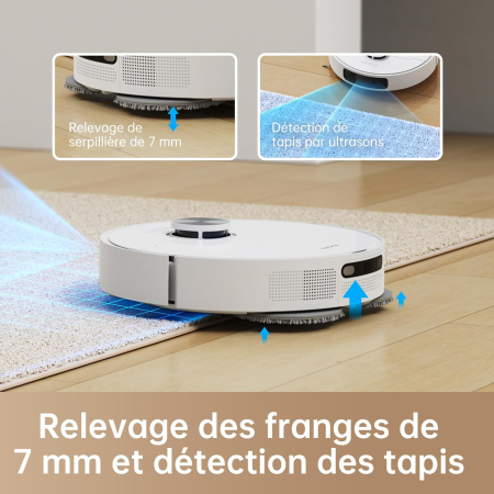 Dreame L10 Prime – Robot aspirator cu ridicare mop 7 mm, curățare automată, navigație LDS, cartografiere 3D, putere de aspirare 4000 Pa, control Wi-Fi / aplicație / Alexa, ideal pentru păr de animale [5]