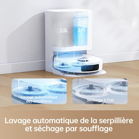 Dreame L10 Prime – Robot aspirator cu ridicare mop 7 mm, curățare automată, navigație LDS, cartografiere 3D, putere de aspirare 4000 Pa, control Wi-Fi / aplicație / Alexa, ideal pentru păr de animale [3]