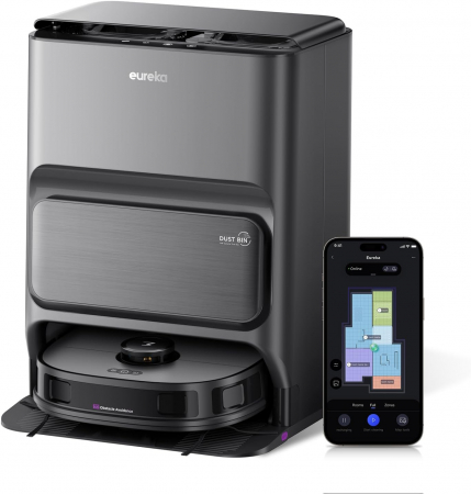 CASĂ - EUREKA J12 ULTRA aspira & spala, stațe de curatare, senzor pe baza de AI, ideal pentru parul de animale