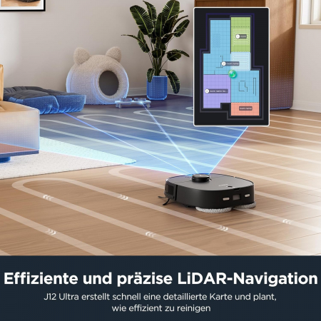 EUREKA J12 ULTRA aspira & spala, stațe de curatare, senzor pe baza de AI, ideal pentru parul de animale [8]