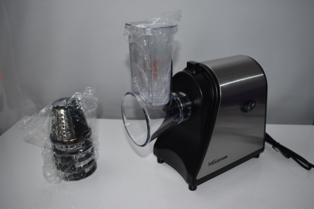 Feliator de Legume Electric din Oțel Inoxidabil 250 W, Tăietor Multifuncțional de Legume, Răzătoare electrică cu 5 accesorii - FOARTE BUN [7]