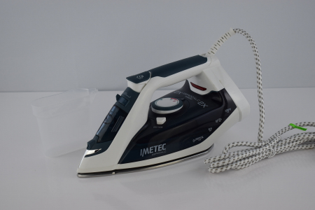 Fier de călcat cu abur Imetec ZeroCalc Z1 2500 cu tehnologie anticalcar, talpă din oțel inoxidabil cu multiple orificii, 2200 W, jet de abur 120 g, funcție de curățare a calcarului [4]