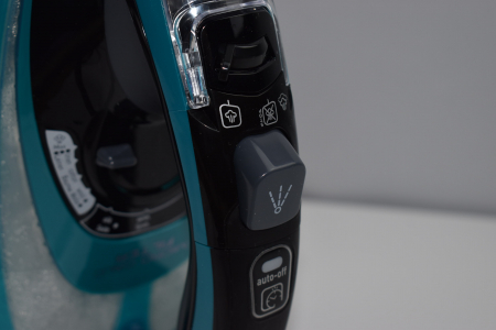 Fier de calcat Tefal FV9844E0 Ultimate Pure, 3200 W, Talpa Durilium AirGlide Autoclean, jet de aburi 250gr/min, Micro-Calc Filter 2in1, Negru/Bleu [8]