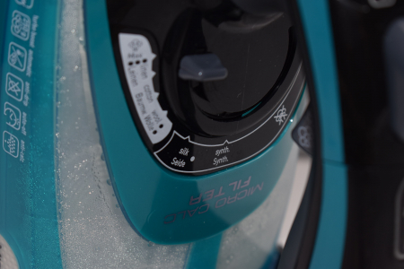 Fier de calcat Tefal FV9844E0 Ultimate Pure, 3200 W, Talpa Durilium AirGlide Autoclean, jet de aburi 250gr/min, Micro-Calc Filter 2in1, Negru/Bleu [9]