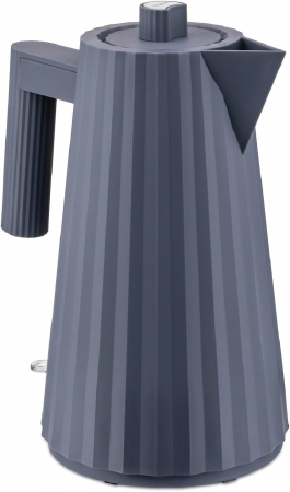 Fierbător Electric Alessi Plissé MDL06 G/UK, din Rășină Termoplastică, Ștecher Englezesc, 2400W, 170 cl, Gri [0]