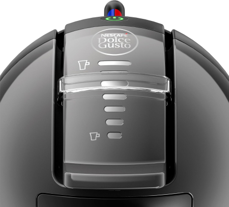 NESCAFE DOLCE GUSTO Mini Me KP1238 – Cafetieră cu capsule, băuturi calde și reci, 15 bari, rezervor 0,8 L, Eco-Mode, negru/antracit [3]