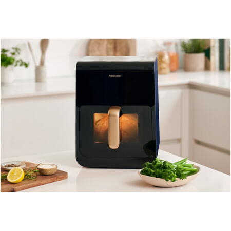 Panasonic NF-CC600AXE friteuză cu aer cald cu fereastră de vizualizare, 6L, 80–200°C, temporizator digital și afișaj LCD, adăugare delicată de abur, 11 programe predefinite [3]