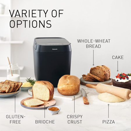 Panasonic SD-ZF2010KXF – Mașină de pâine Croustina, 18 programe, pentru pâine fără gluten, câștigătoare test mașini de pâine 2018, culoare neagră [9]