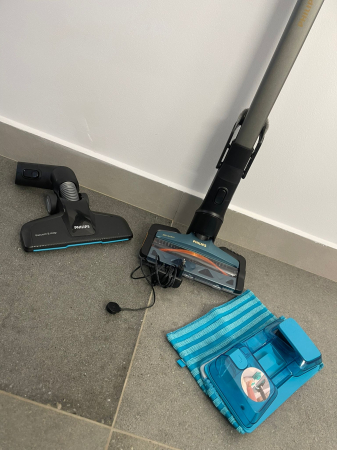 philips Series 8000 Aqua – aspirator fără fir 2-în-1 cu funcție de spălare, până la 80 min autonomie, duză cu aspirație 360°, model XC8147/01 [4]