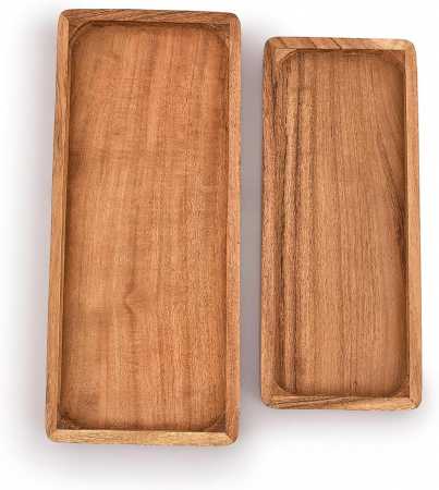 Plăci din Lemn de Acacia pentru Servire, Set de 2 - CA NOU [1]