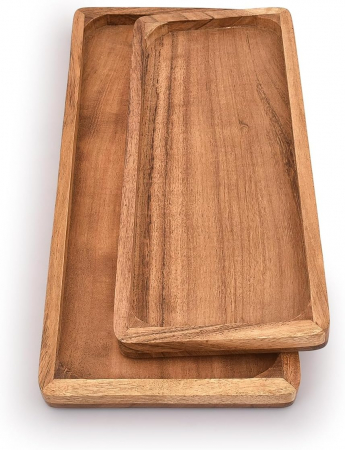 Plăci din Lemn de Acacia pentru Servire, Set de 2 - CA NOU [3]