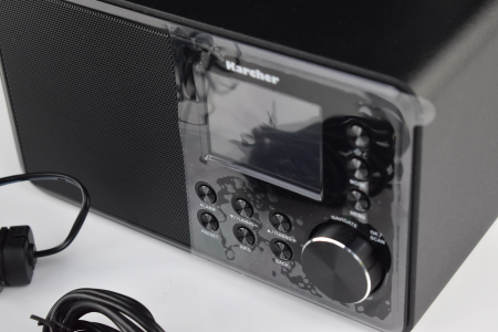 Radio digital Karcher DAB 3000 (DAB Plus, FM-RDS/DAB+, Intrare AUX, Ceas deșteptător cu alarmă duală -CA NOU [4]