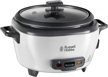 Russell Hobbs oală de gătit orez  0,8l inclusiv cuptor cu abur - inel de fierbere, funcție de menținere la cald, lingură pentru orez și pahar de măsurare, oală pentru legume și pește etc. - FOARTE BUN [1]