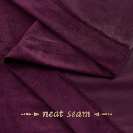 Set draperii Pony Dance, Violet (vin roșu), 2 buc 260 x 132, rejansă, [5]