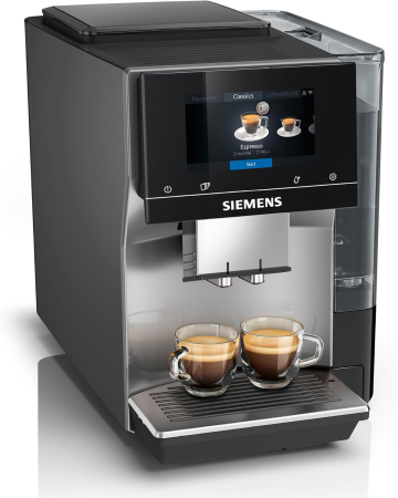 APARATE DE CAFEA - Siemens EQ.700 Classic TP705D01 – Espressor automat complet, control prin aplicație, ecran tactil intuitiv, până la 10 rețete de cafea personalizabile ca favorite, curățare automată cu abur, putere 15