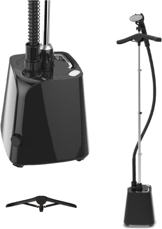 CASĂ - SteamOne H18B – Aburitor vertical și de călătorie, putere 1800 W, rezervor apă 1,8 L, ușor de manevrat cu 4 roți, timp de încălzire 60 secunde, supapă anti-calcar, furtun cu protecție triplă la căldur