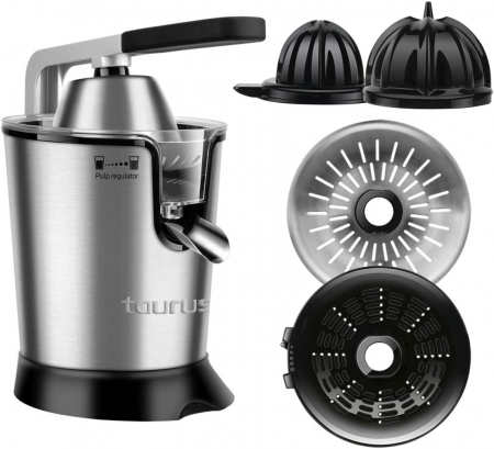 Storcător de Citrice Taurus Easy Press 300 - Oțel Inoxidabil, 650 ml, 2 Conuri, 2 Filtre, Regulator de Pulpă - CA NOU [0]
