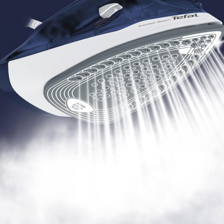 Tefal FV2838 Express Steam Fier de calcat cu abur | 2400 Watt | Jet de abur: 180 g/min | Capacitate de 270 ml | Încalzire rapida și calcare eficienta | Talpa ceramică | Sistem anti-picurare | Albastru [2]