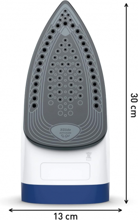 Tefal FV2838 Express Steam Fier de calcat cu abur | 2400 Watt | Jet de abur: 180 g/min | Capacitate de 270 ml | Încalzire rapida și calcare eficienta | Talpa ceramică | Sistem anti-picurare | Albastru [6]
