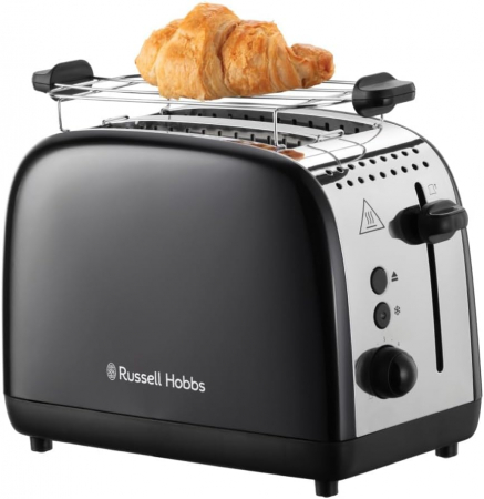 Păjitor de pâine Russell Hobbs Colours Plus 26550-56 [pentru 2 felii], din oțel inoxidabil negru - FOARTE BUN [0]
